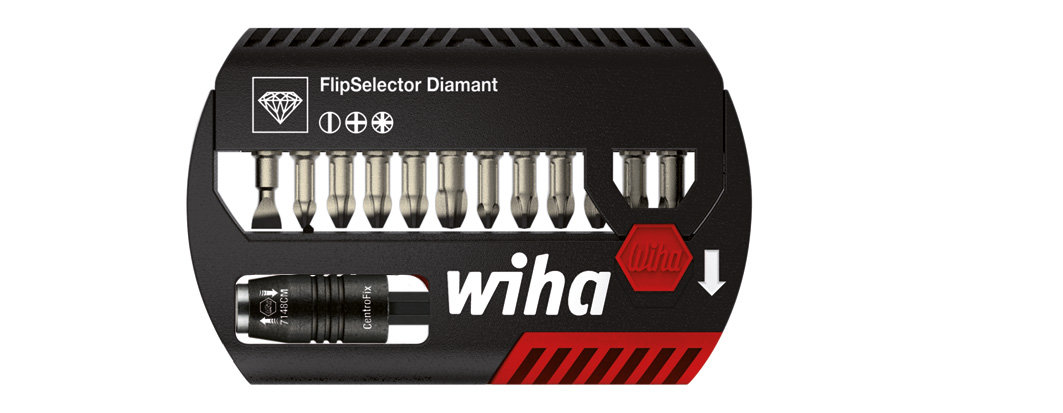 Wiha FlipSelector Komplet torzionih bitova Diamant, razvrstan, 13 kom. (7947-0D7)