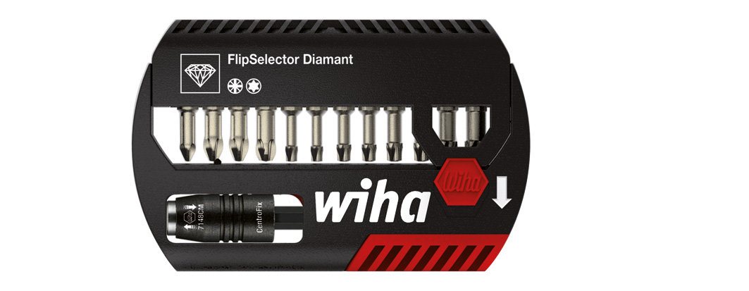 Wiha FlipSelector Komplet torzionih bitova Diamant, razvrstan, 13 kom. (7947-9D7)