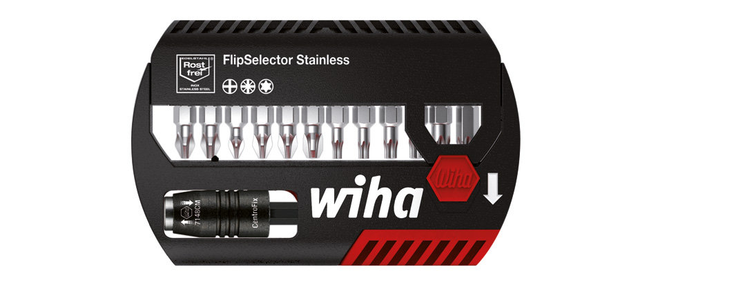 Wiha FlipSelector Komplet bitova od nerđajućeg čelika, razvrstan, 13 kom. (7947-9ST4)