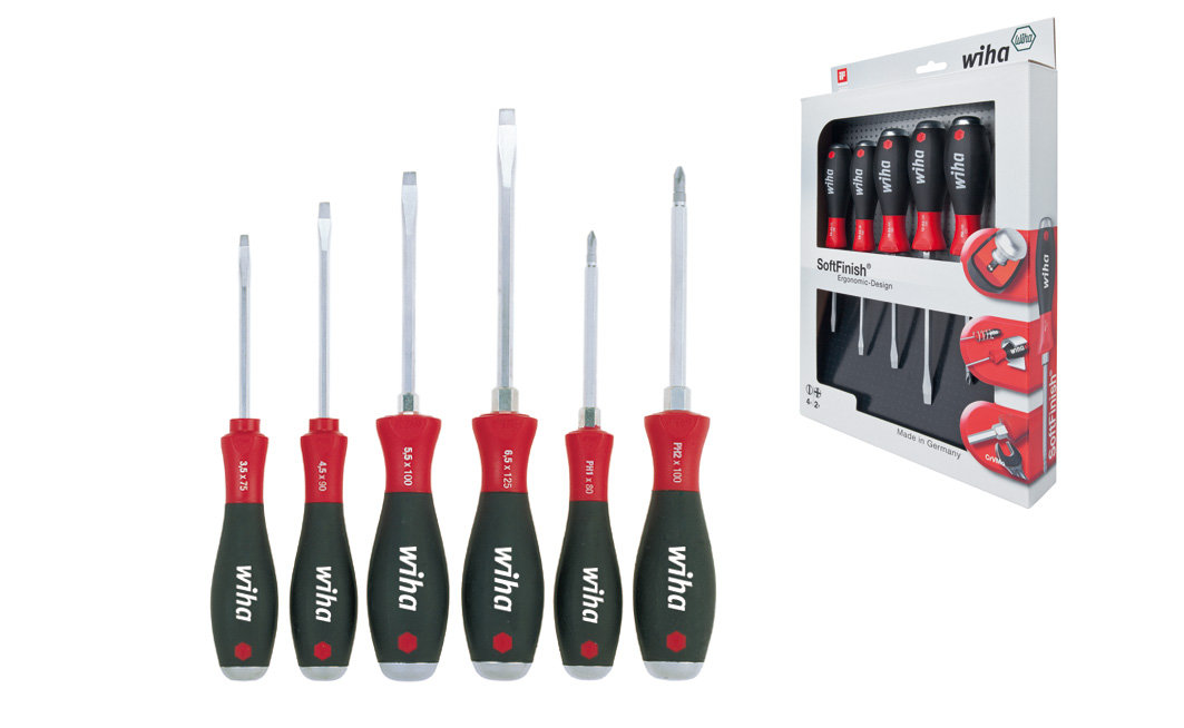 Wiha SoftFinish® Komplet odvijača ravni/krstasti PH, 6 kom. (530 HK6)